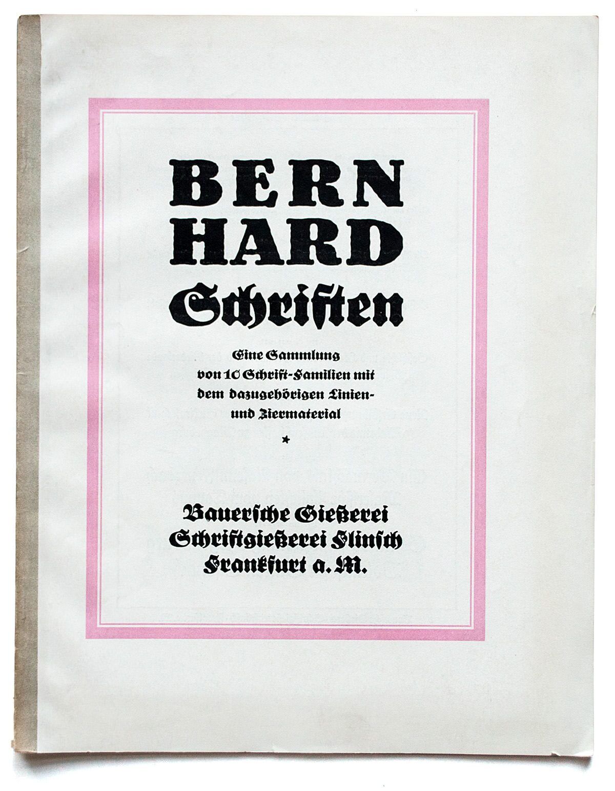 Bernhard Schriften 01